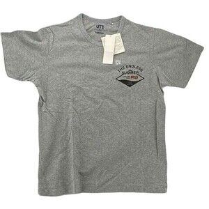 UNIGLO The Endless Summer Surf  Shirt Mens XL Grey Iconic Graphic Slim Fit